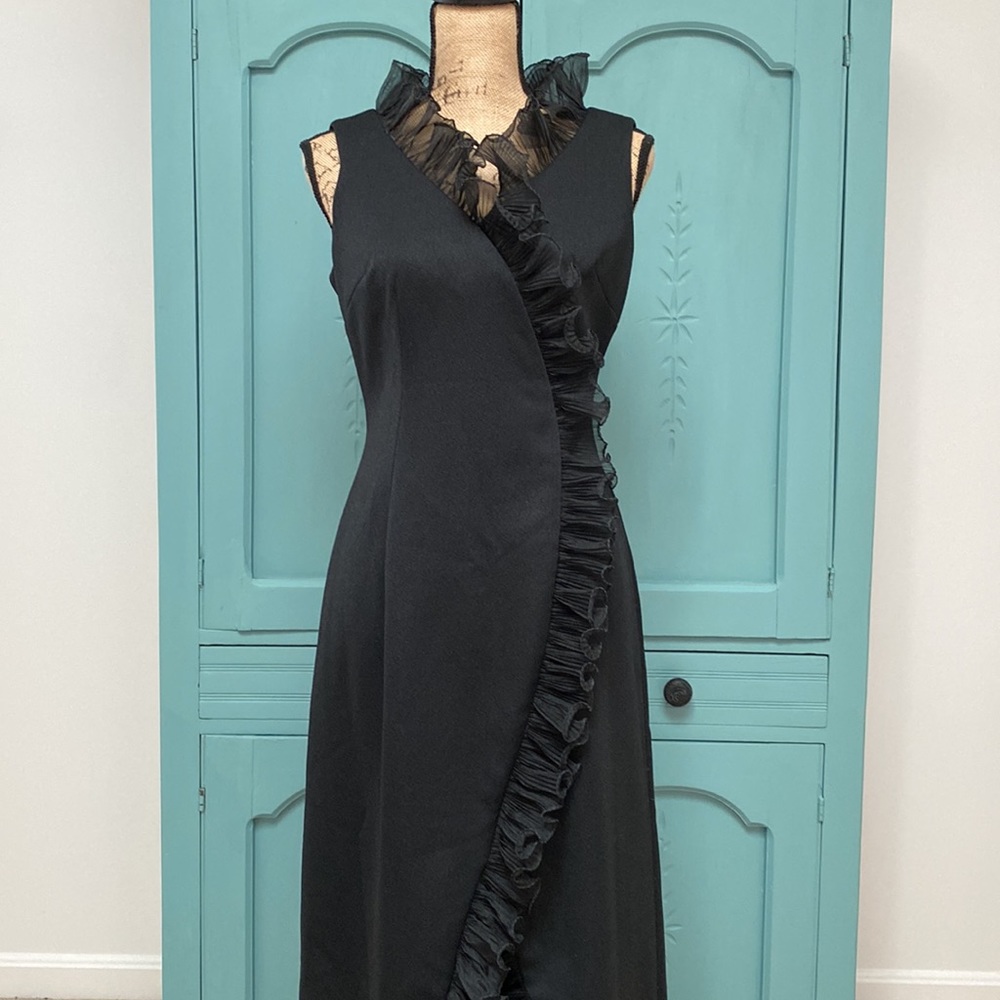 Vintage Formal Dress with Ruffle detailing. See photos